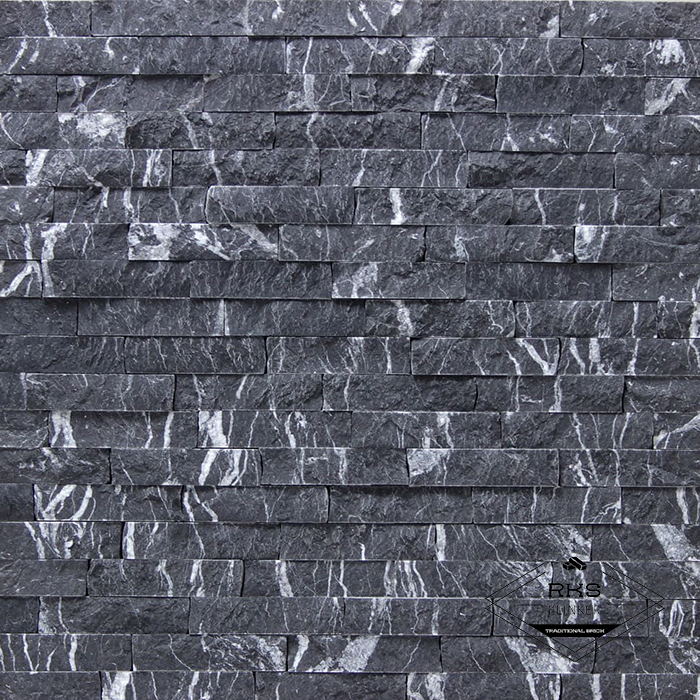 Фасадный камень Полоса - Мрамор Чёрный в Саратове